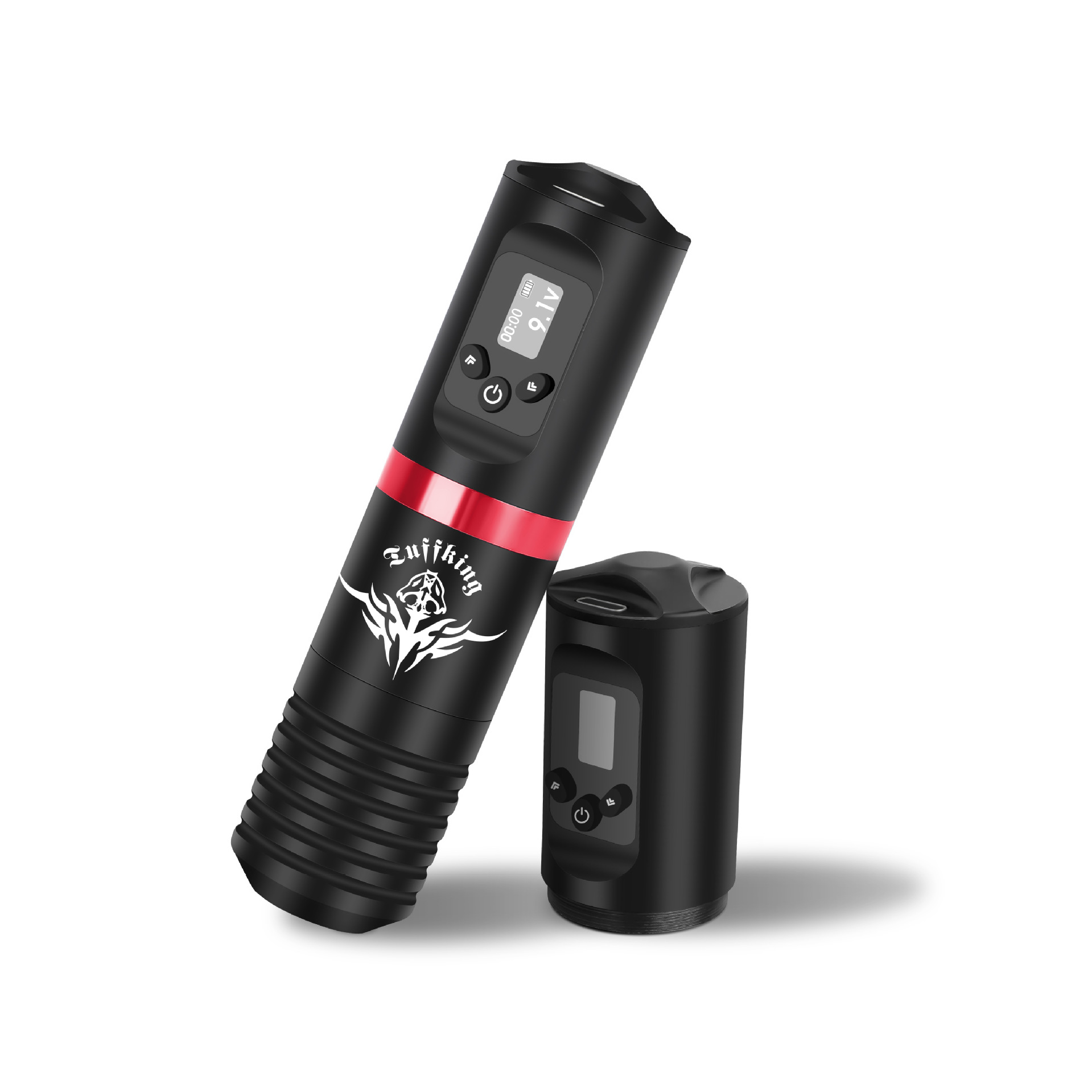 Tuffking set de tatuaje inalámbrico pluma máquina de tatuaje 20 líneas de corte de niebla en una aguja exclusiva a través de fronteras