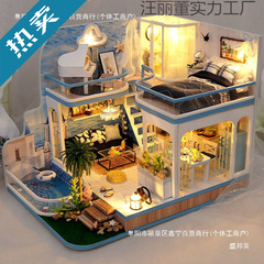2025网红款手工小屋中国风古建筑拼装房子模型儿童玩具生日送女生