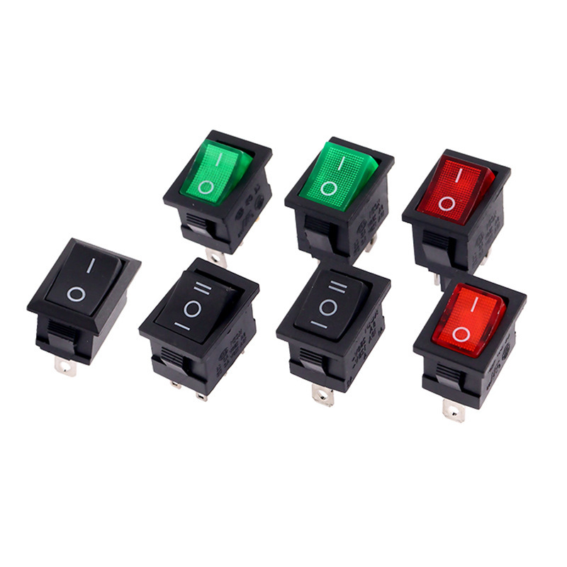 KCD1小型船型スイッチ3a 6a 250v 6足3段234足2段ライト付き浄水器電子船型反り板|undefined