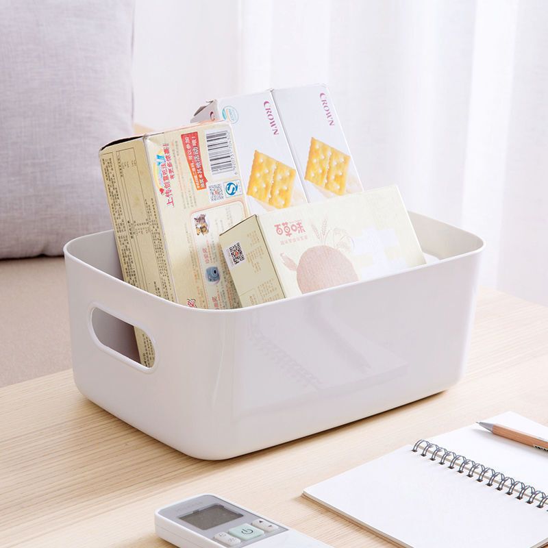 デスクトップ収納ボックス化粧品引き出し長方形整理ボックス雑品スナック収納バスケットキッチン収納収納ブルー|undefined