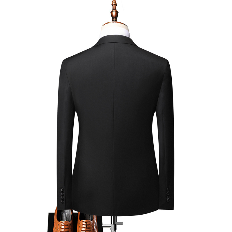 Traje de primavera y otoño para hombres Traje de tres piezas slim fit de estilo coreano para hombres Mejor hombre traje casual de negocios para hombres Ropa formal profesional
