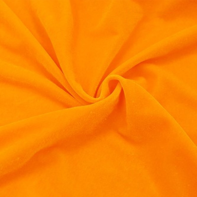 Orange Velvet Fabric Thickened Orange Bright Yellow Buddha Cloth for Tablecloth Decoration Curtain Background Velvet Jω