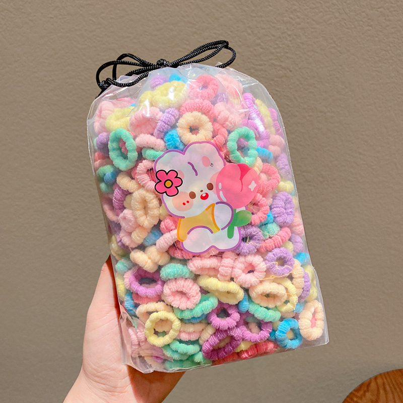 El anillo de toalla para niñas no lastima el cabello cuerda para el cabello banda de goma elástica bebé lazo para el cabello anillo de toalla accesorios para el cabello para niños