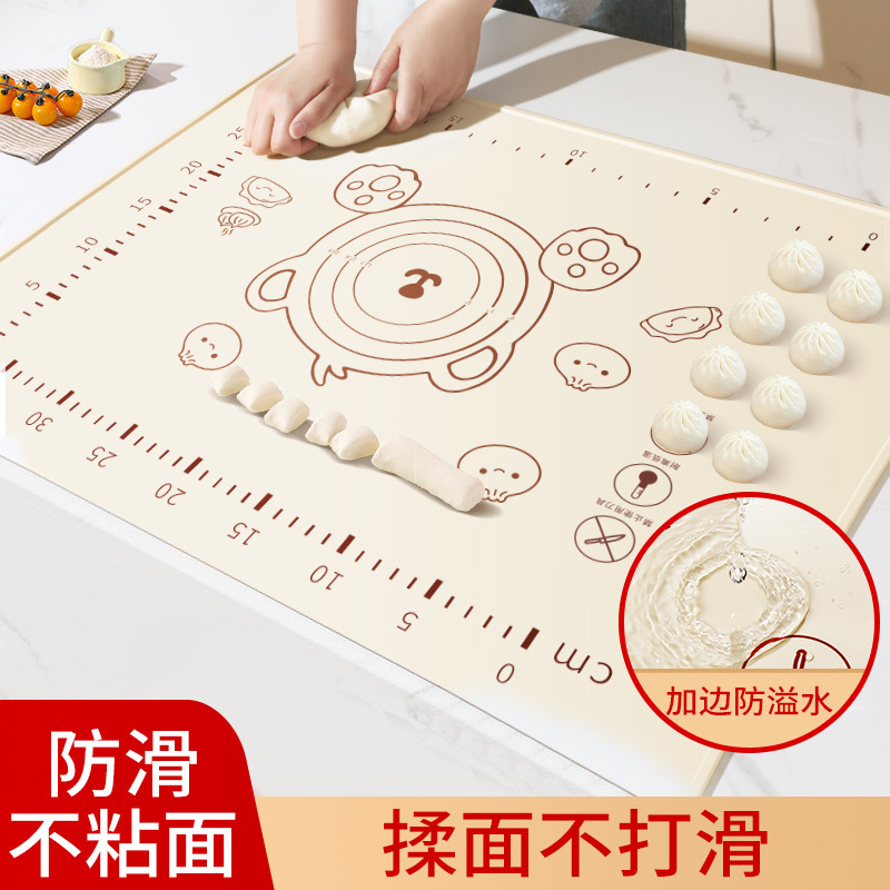 Silicone Kneading Mat Thickeneded Food Grade Silicone Mat Pasta Chopping Board and Panel Baking Mat Rolling Pin and Panel