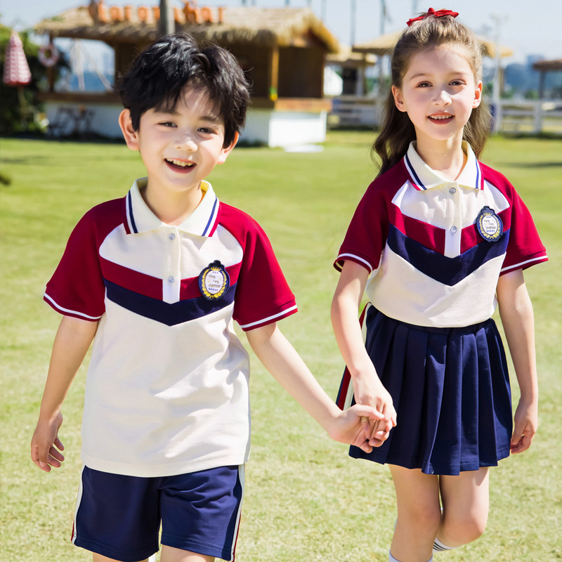 幼儿园园服春秋夏季英伦学院风儿童班服小学生校服秋季运动服套装|undefined