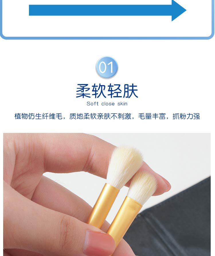 5-piece Star Motion eyeshadow brush set, soft bristle eye cover brush, smudging brush, eye makeup, nose shadow brush, makeup brush, eyeliner brush Application Scenario