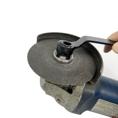 Angle grinder wrench black four-claw thickened disassembly tool grinder adjustment accessories pressure plate saw blade repairman