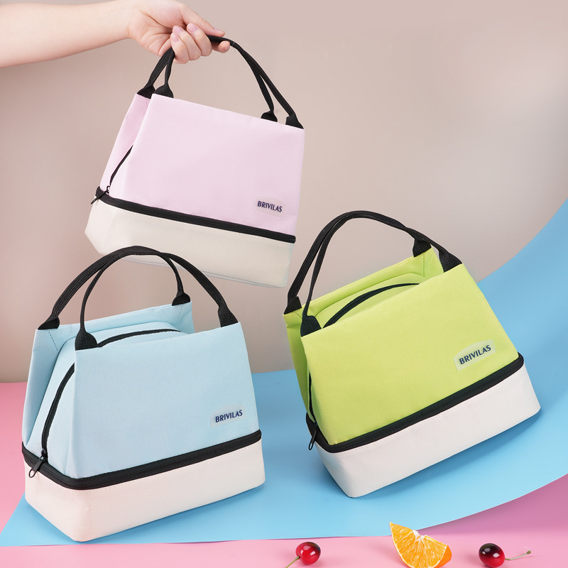 Manufacturer Wholesale New Oxford Cloth Lunch Box Bag for College Students and Office Workers Lunch Box Bag Amazon Cross-Border Wholesale