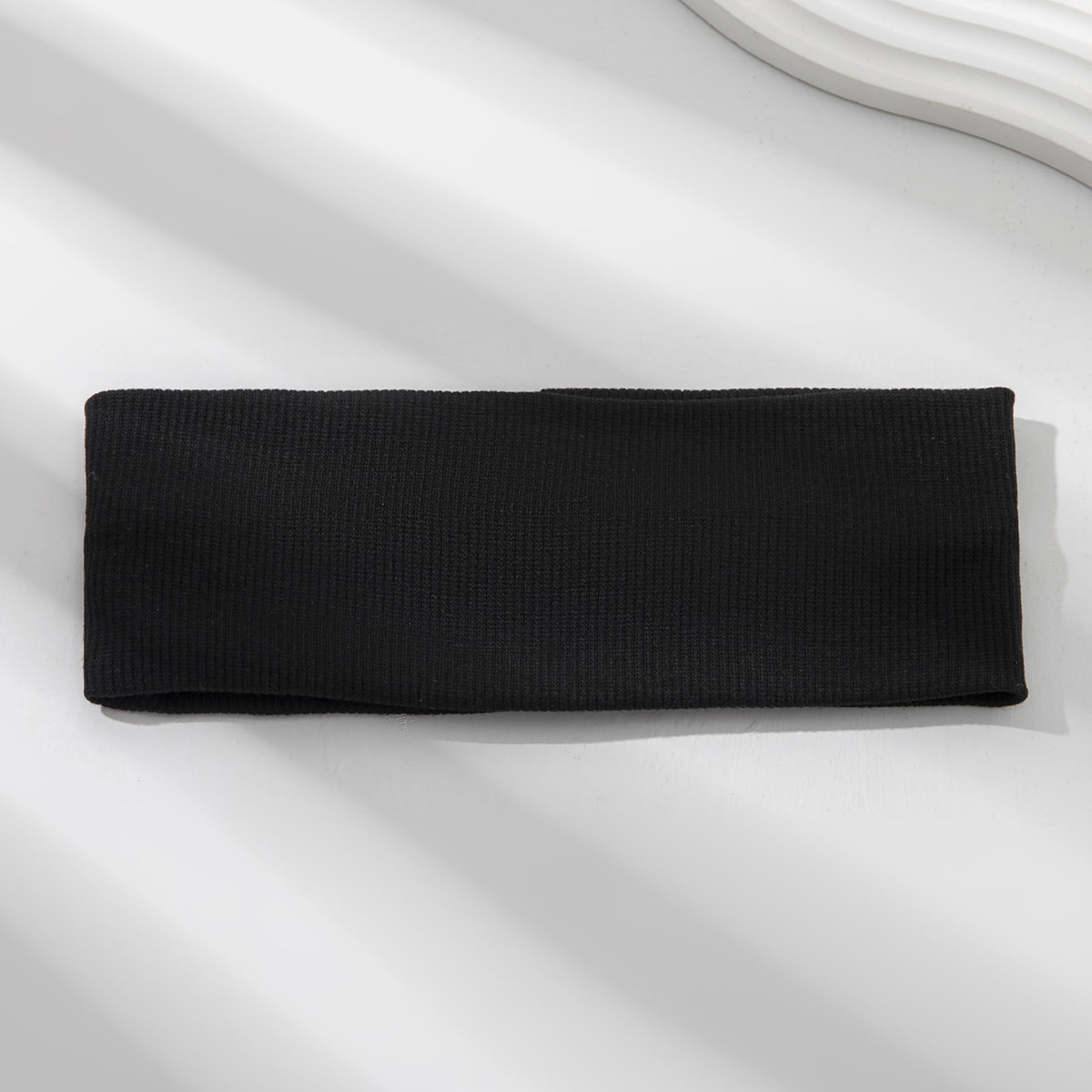 Nueva banda de pelo de punto de color sólido para hombres y mujeres yoga deportes sudor absorbente diadema internet celebridad mismo estilo hilo de algodón lavado de cara banda de pelo