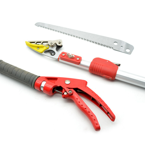 Multi-functional fruit picking pole, extendable fruit shears, tree high branch pruning shears, high-altitude pruning scissors, suitable for picking persimmons, loquats, lychees.