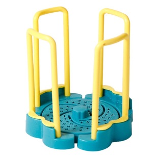 Rotating retractable bowl rack bowl rack kitchen storage rack plastic draining rack stove surface small Bowl storage rack
