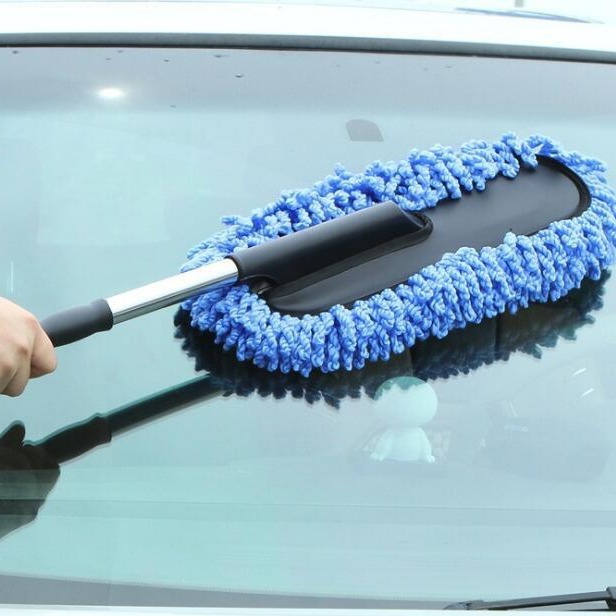 Coche retráctil cepillo de cera fregona de la cera del coche de limpieza trapeador de polvo plumero lavado de coches plumero suministros de limpieza herramientas