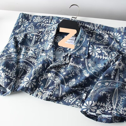 Retro Shirt for Men, Summer Wear—Hong Kong Style, Student-Friendly, Loose-Fit, Niche Design, Fun-Men's Top