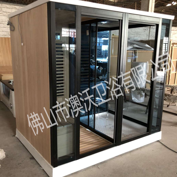 Foshan fábrica de vapor seco y húmedo sala de ducha integrada de vapor multifuncional de aleación de aluminio acrílico seco y húmedo sauna de vapor