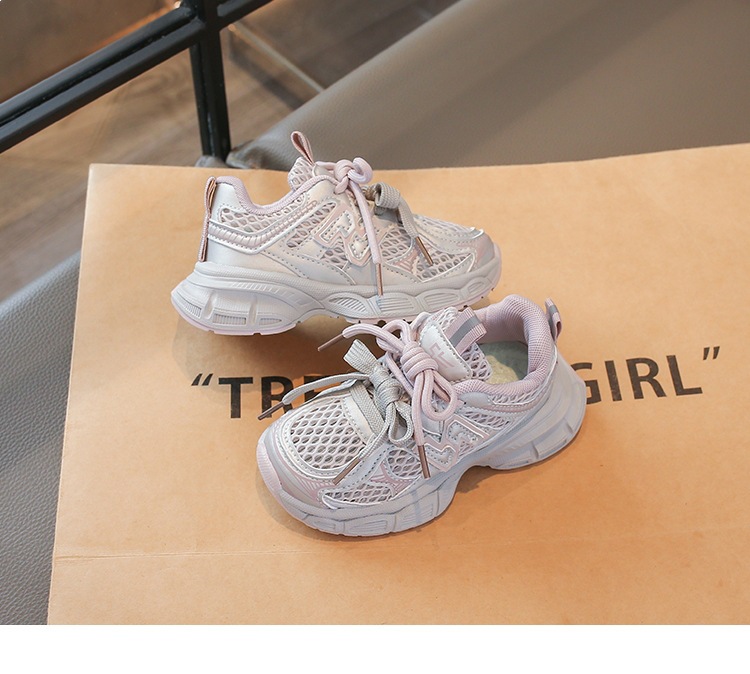 Atmungsaktive Mesh Sneakers Für Mädchen Modische Dad Schuhe_voghion.com