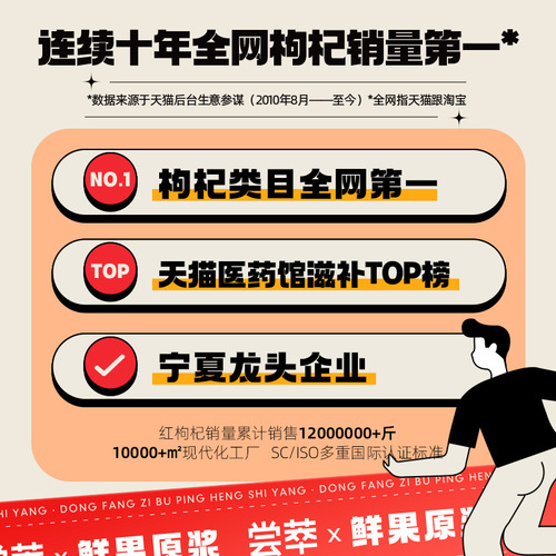 Qili Fragrance's Goji Berry Original Juice, Ningxia Red Goji Berry Juice, 60 Small Pouch Box, Ninxia Goji Berry Fresh Juice Gift Box