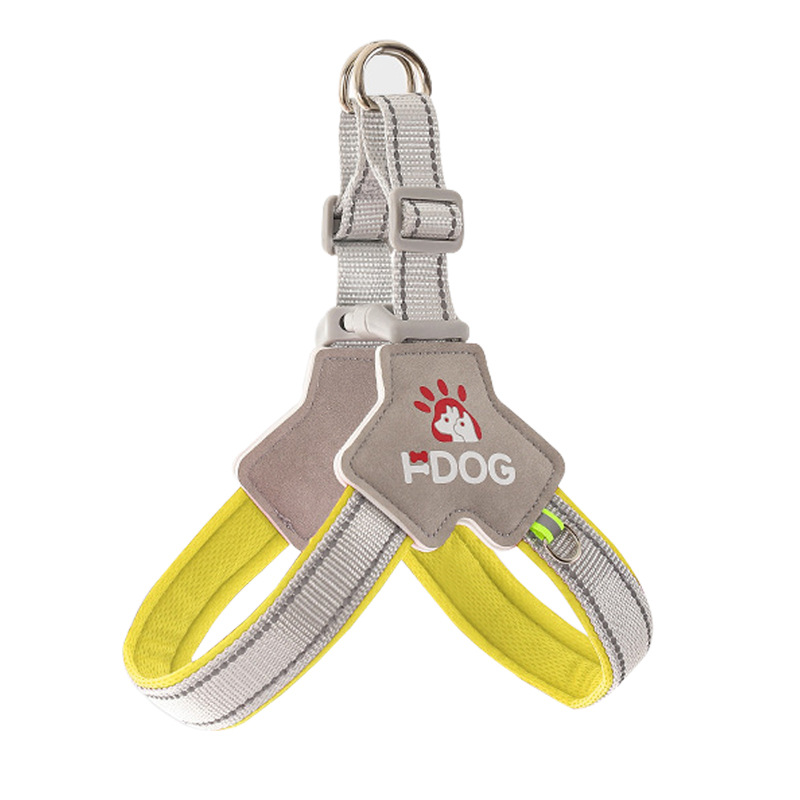 Nuevo cinturón de pecho de mascotas tipo Y para perros con cuerda de tracción de pecho a prueba de explosiones para perros con cuerda de pecho a pie
