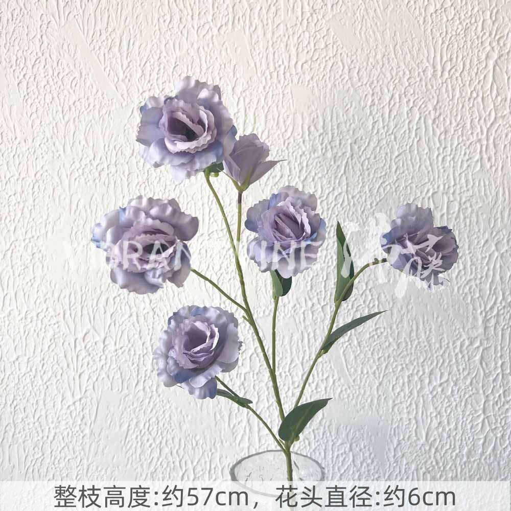 Púrpura de la boda flor artificial salón de bodas Camino de plomo techo arreglo floral Hotel Bienvenido arco piso decorativo flor artificial