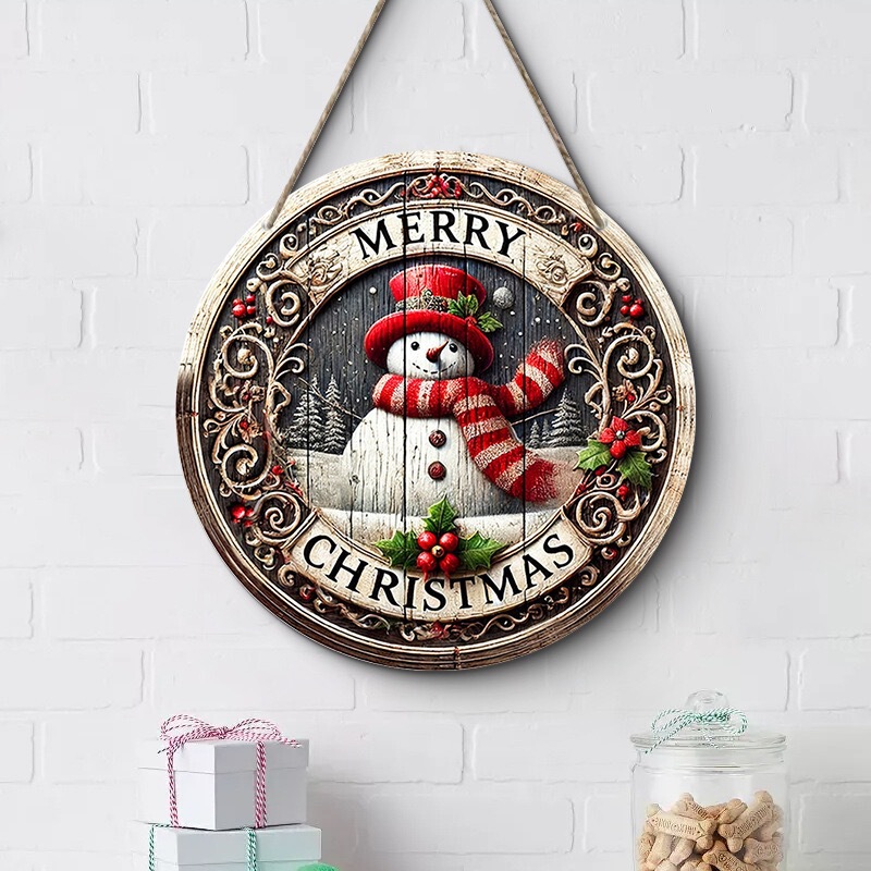 クロスボーダークリスマスクリエイティブ吊り下げ装飾木製工芸品ラウンドドアサイン木製吊り下げタグシリーズ 20Cmos 吊り下げ|undefined