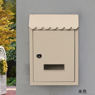 European Pastoral Wall-Mounted Mailbox Outdoor Lockable Creative Complaint Suggestion Box General Manager Small Mailbox Rainproof Mailbox