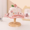 Orange pink cherry basin hat