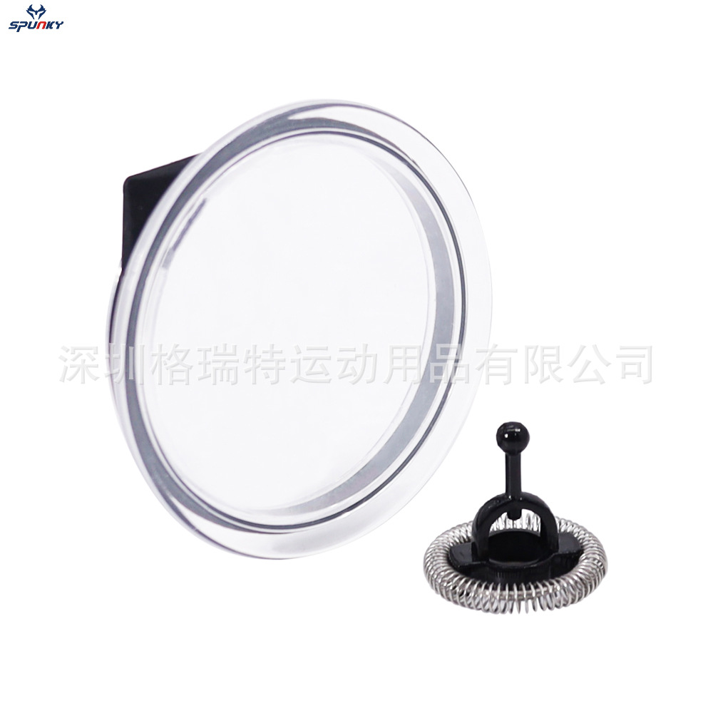 四代黑色垫圈杯盖加四代（两角）起泡器-2   PJ275.j