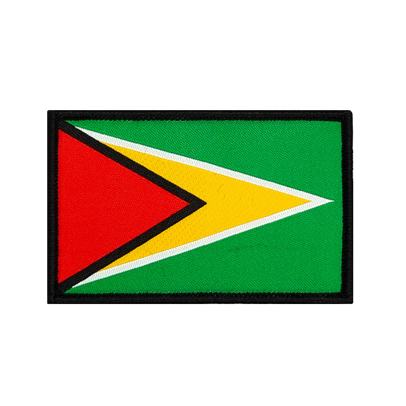 Bandera tejida Velcro sello bandera parche ropa mochila accesorios pegatinas de tela en stock suministro