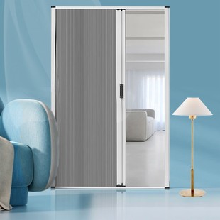Customized Sliding Door Without Punching Installation Honeycomb Curtain Partition Tank Chain Sliding Door Curtain Foldableing Door 2024 New Style