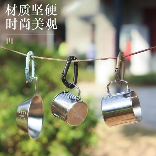 ITW lightweight medium-duty tactical outdoor carabiner, mountaineering bag external hanging plastic steel quick hook keychain D-ring buckle