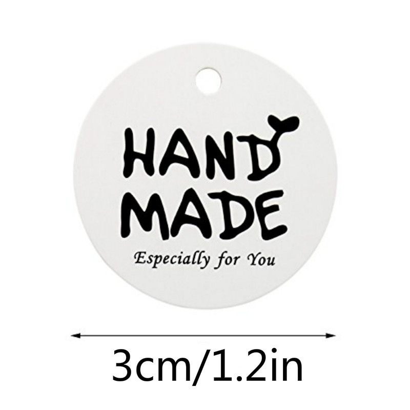 Handgemachte Runde Kraft Papier Karton Label Hanf Seil display picture 3