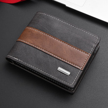 新品跨境商务零钱袋钱包复古男士钱包短款大容量钱夹厂家现货批发