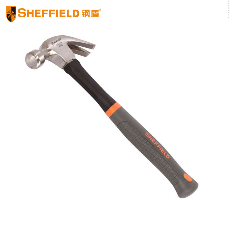钢盾 S088116/20/24  纤维柄羊角锤 起钉锤拔钉锤榔头木工铁锤