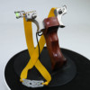 Heroes from natural wood stainless steel with flat rubber bands, highly precise professional street Olympic slingshot