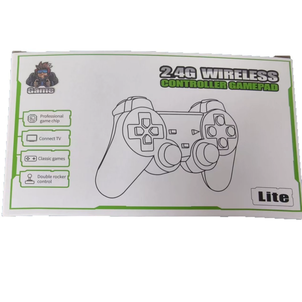 Фабрика источников 2.4G беспроводной игровой контроллер ps2 для одного-у-two игровой коробки ТВ компьютер портативный ручной