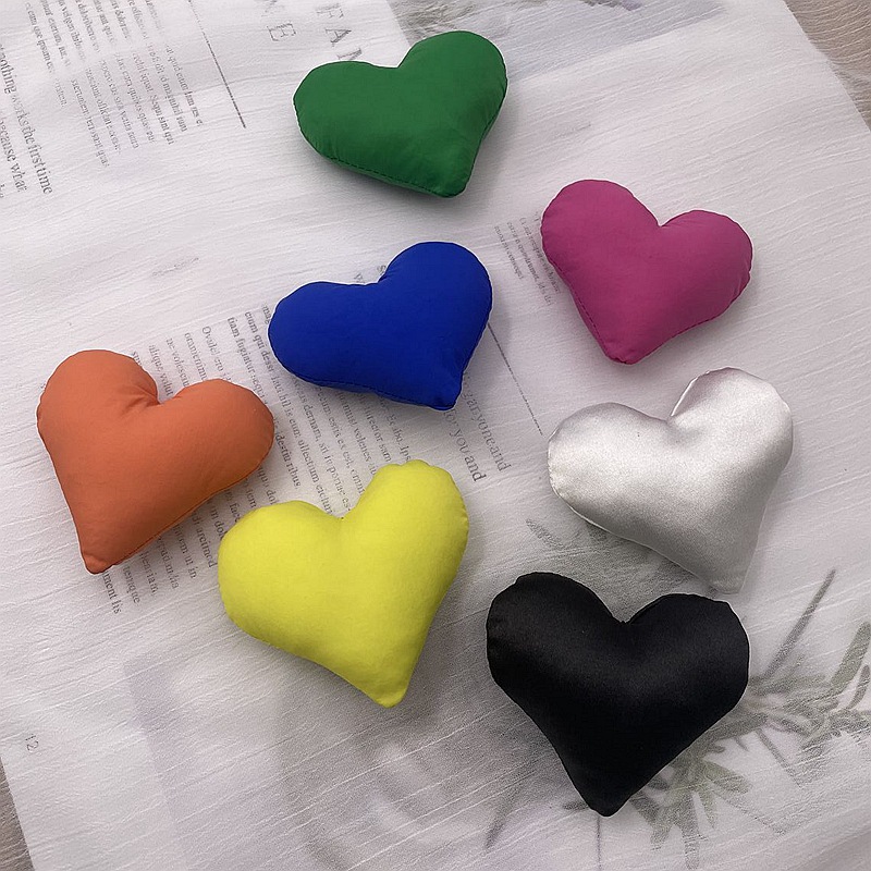 Wholesale down cotton filled 3D plush heart-shaped teddy bear, clothing sock decoration DIY accessories and accessories