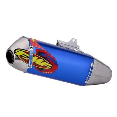 Motorcycle exhaust pipe Tail Pipe Exhaust Pipe - blue-stainless-steel-head