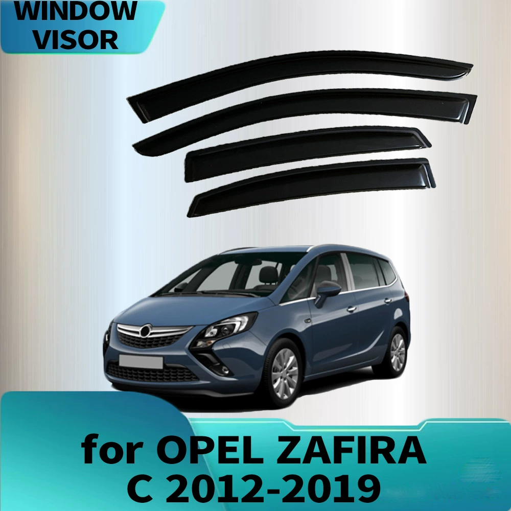 Подходит для OPEL ZAFIRA C 2012-2019, дождевой щиток, дефлектор бокового окна, утолщение бровей от дождя