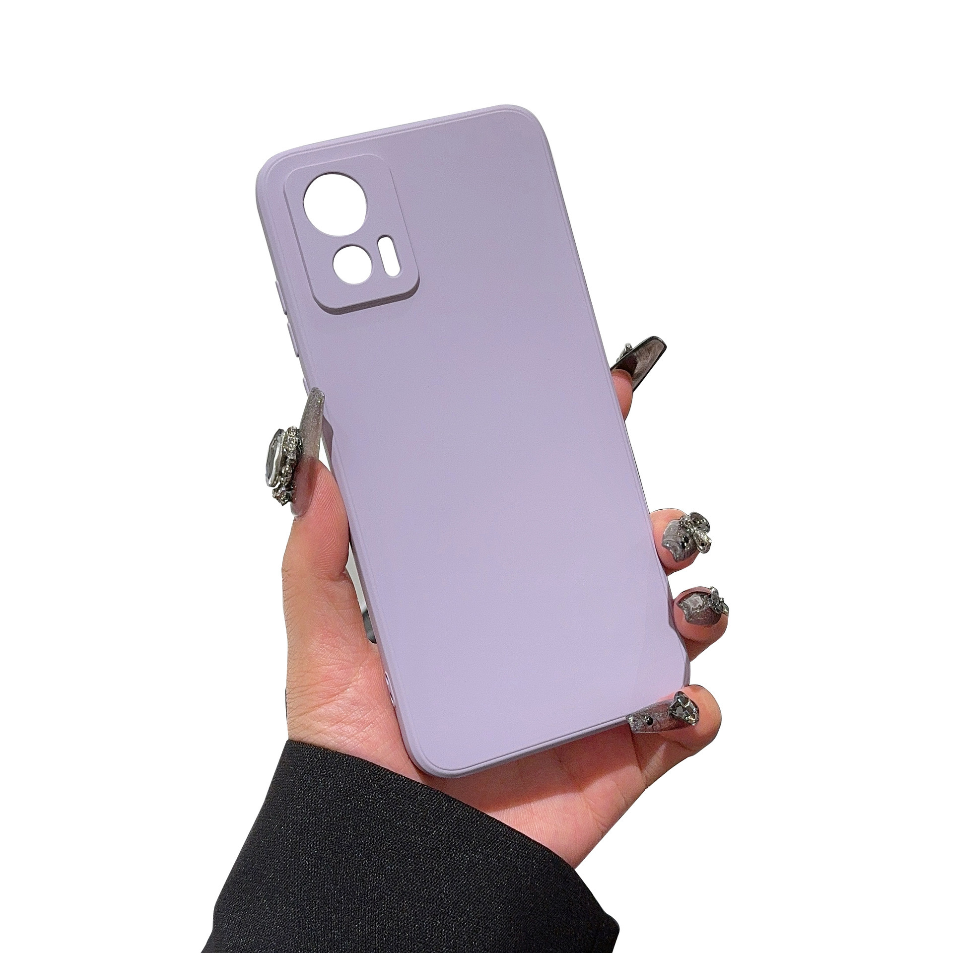 Funda protectora de TPU suave para Motorola Edge 50 Fusion 60pro, funda lisa con borde suave, funda líquida para teléfono móvil