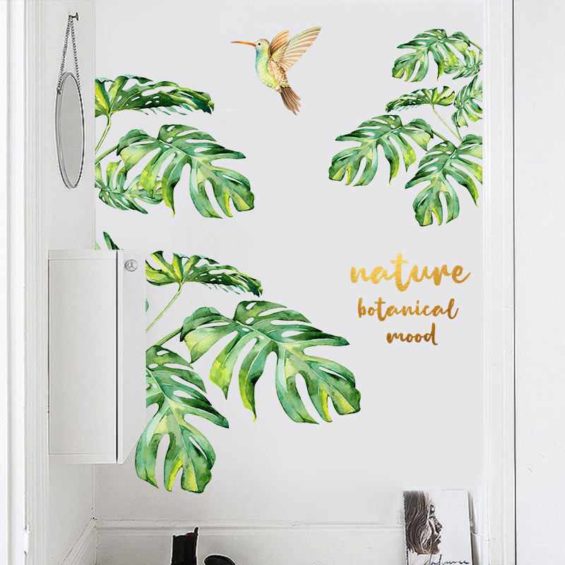 Nihaojewelry Gros Mode Plante Tropicale Oiseau Chambre Porche Sticker Mural display picture 5