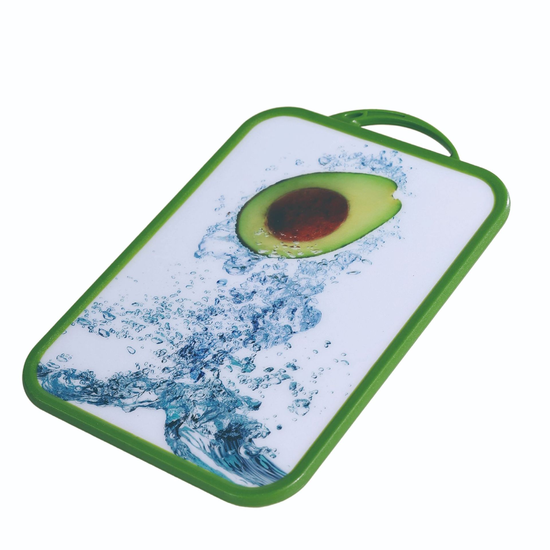 Patrón de aguacate creativo tablero de corte de verduras de grado alimenticio antibacteriano antimoque PP tablero de corte de plástico tablero de cocina antideslizante image 11