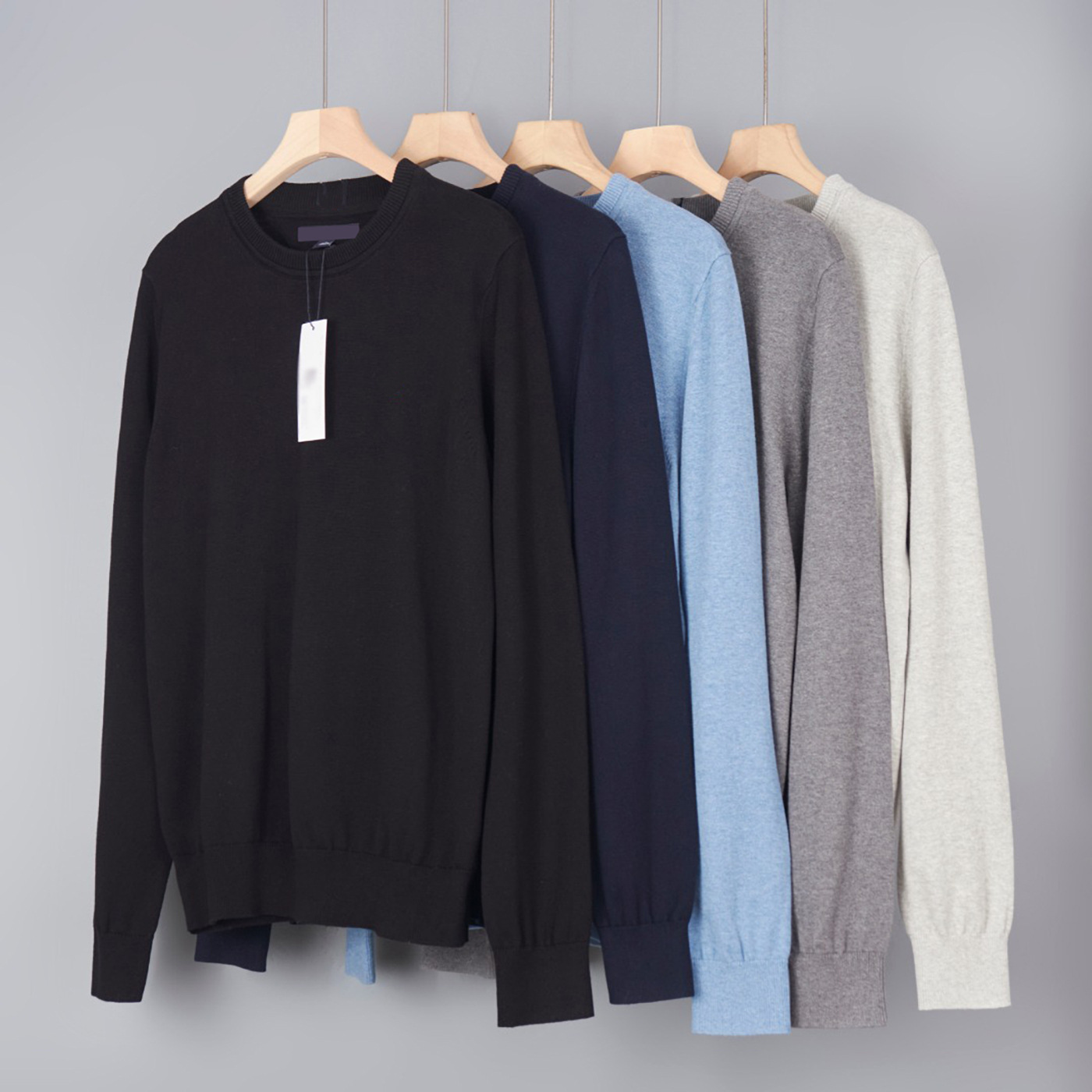 The Latest Version of Autumn and Winter 2025 Round Neck Men's Basic Base Knitwear!