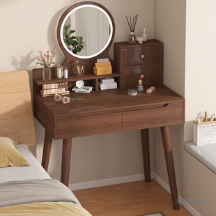 Home Bedroom New Dressing Table Makeup Table Small Apartment Simple Bedroom Double-Layer Dressing Table Dressing Table Desk