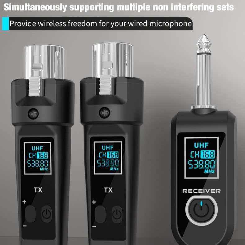 Cross-border wired-to-wireless system for musical instruments, power amplifier, transmitter and receiver, dynamic handheld microphone Cross-border wired-to-wireless system for musical instruments, power amplifier, transmitter and receiver, dynamic handheld microphone