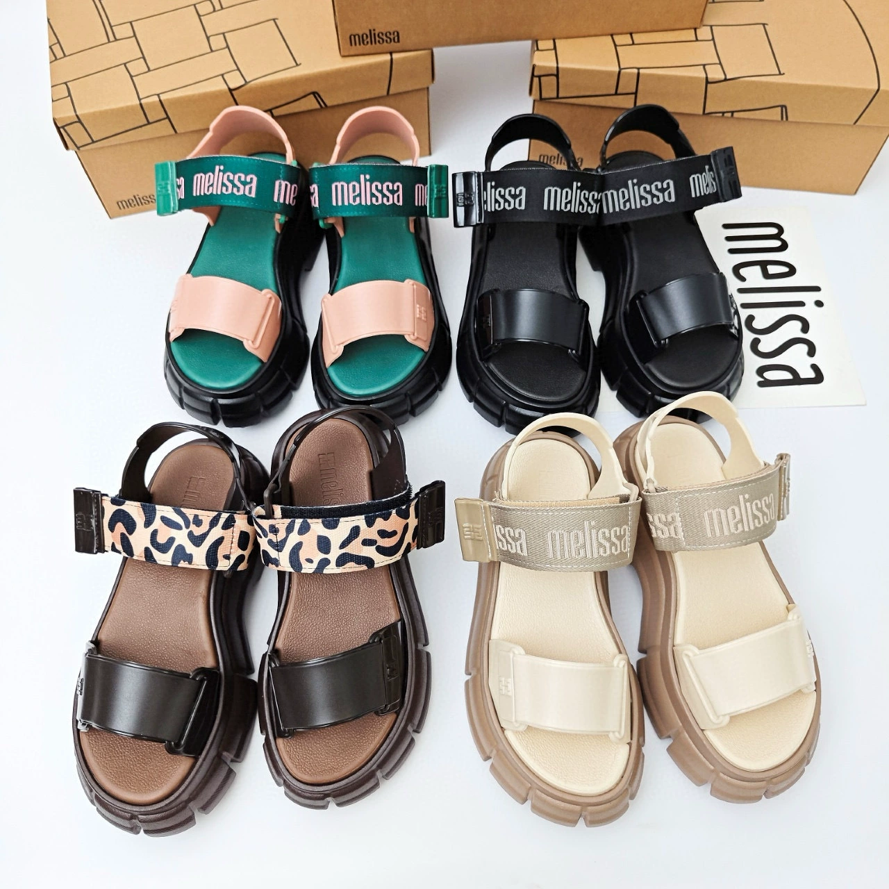 2025 новых женских босоножек Melissa на платформе с открытым носком, пляжные резиновые босоножки Melissa, летняя обувь для женщин