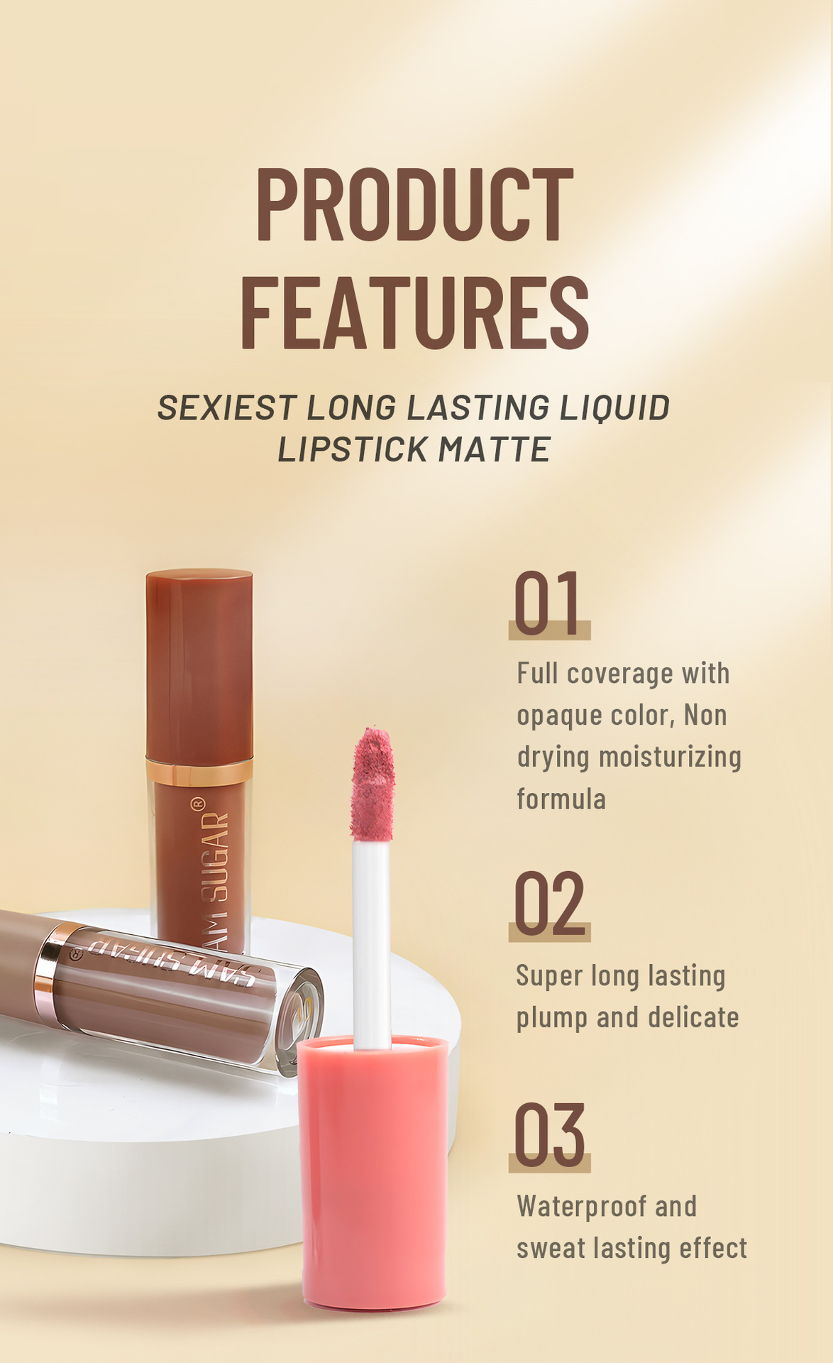 SAM Sugar 12-color Book Lip Gloss set Matte velvet non-stick cup lip gloss lipstick undefined