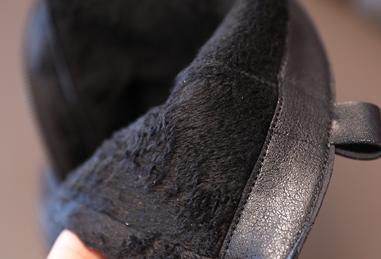 Children's Martin 2024 Spring and Autumn New Black Side Zipper Girls' Mid length British Style Pipe Boots Trend_voghion.com