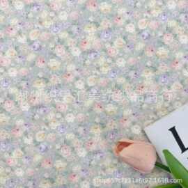 全棉40支数码直喷印花面料日韩系花卉  箱包睡衣家居服桌布电脑包