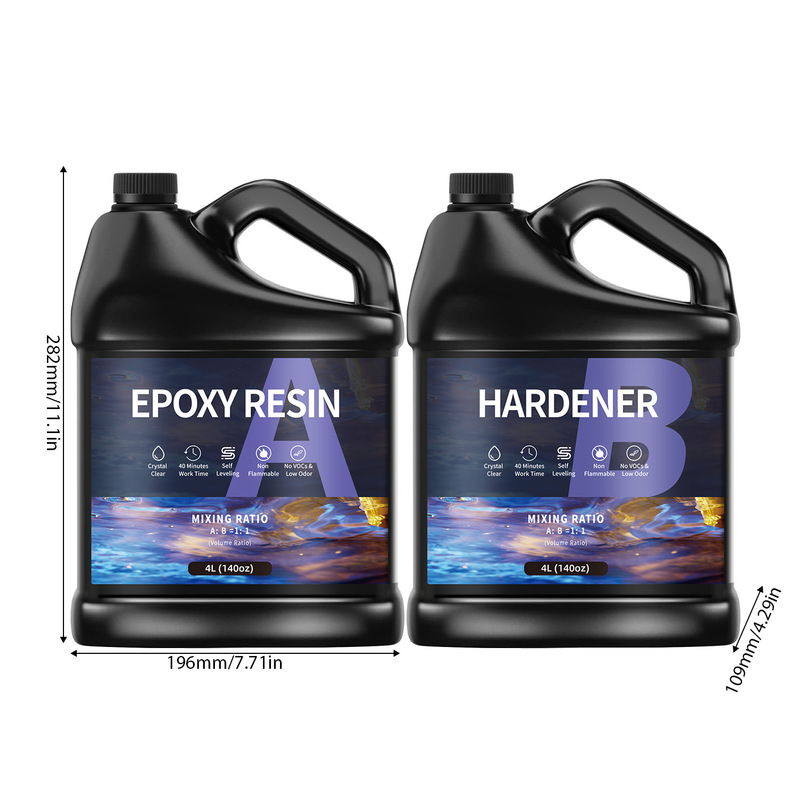 源头工厂跨境亚马逊1:1高透水晶滴胶DIY手工饰品摆件环氧树脂ab胶|undefined