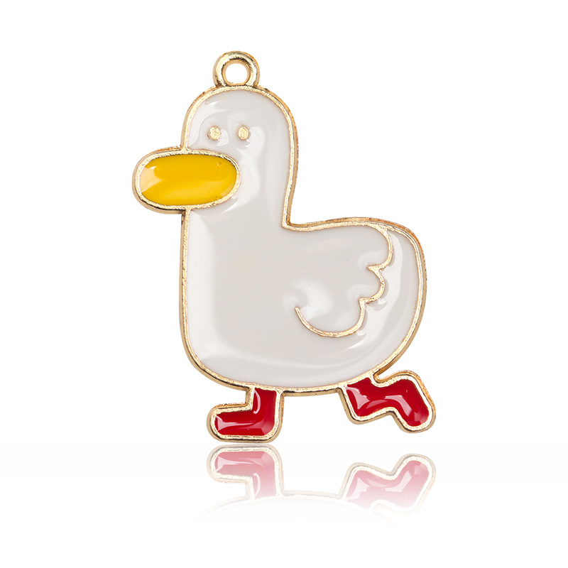 오리 기름방울 펜던트 33*23mm2.2g 1개