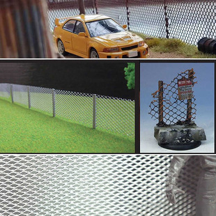 Sand Table Building Scene DIY Material Train Tank Barbed Wire Fence Aluminum Guardrail